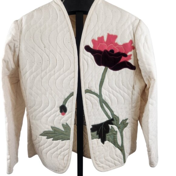 Emily Jones Jackets & Blazers - Emily Jones Floral Embroidered Women's Jacket